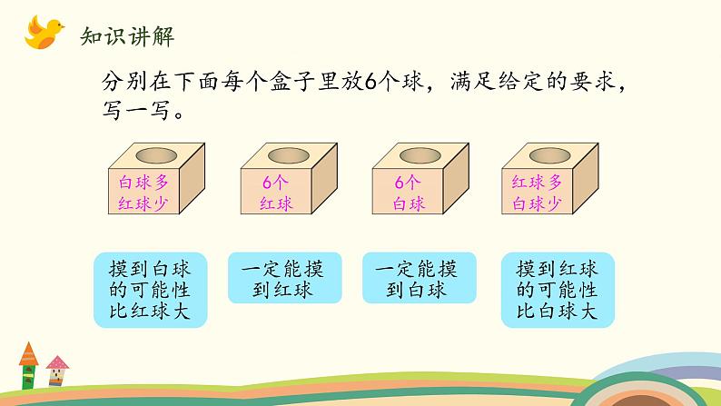 北师大版数学四年级上册 8.2《摸球游戏》PPT课件05