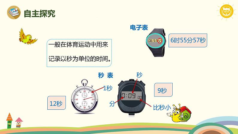 人教版小学数学三年级上册  1.1《 秒的认识》PPT课件05