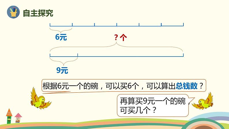 人教版小学数学三年级上册  6.10《用乘除两步计算解决归总问题（先求总量）》PPT课件第3页