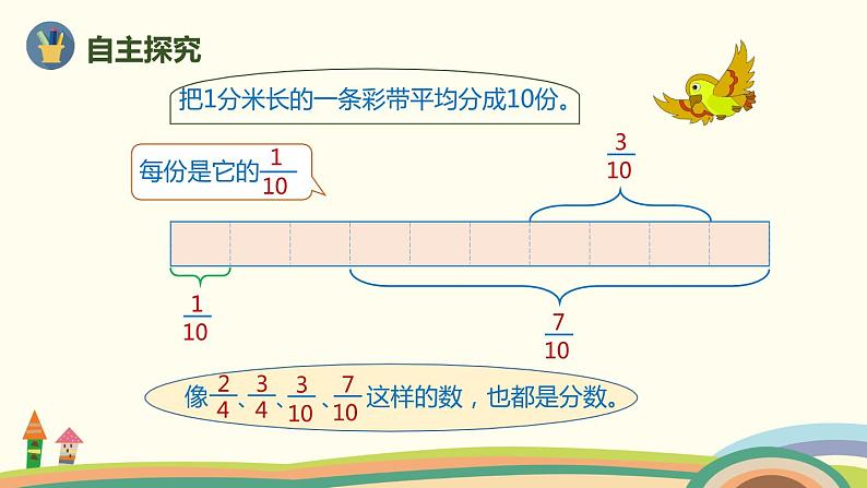 人教版小学数学三年级上册  8.3《 认识几分之几》PPT课件第5页