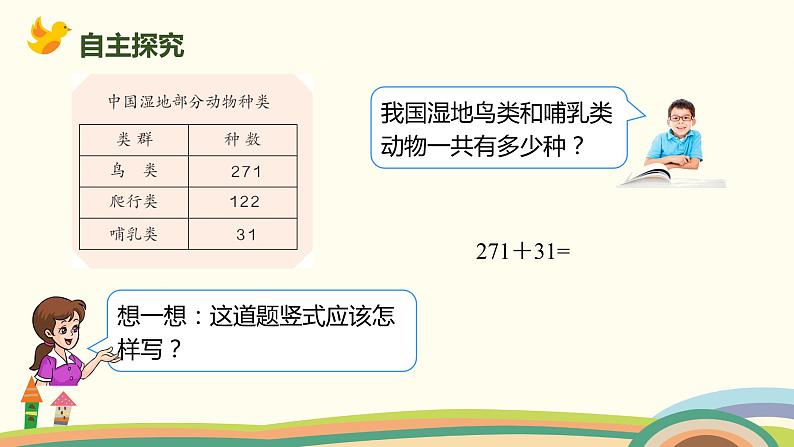 人教版小学数学三年级上册  4.1《 三位数的不进位和不连续进位加法》PPT课件05