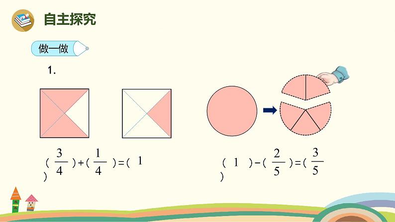 人教版小学数学三年级上册  8.6《 1减几分之几》PPT课件04