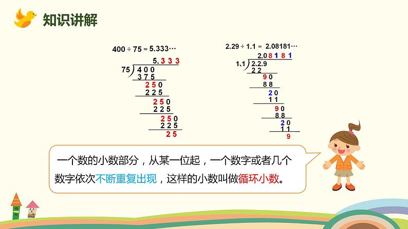 人教版数学五年级上册 3.6《 循环小数》PPT课件06