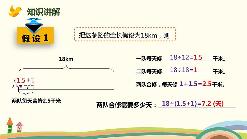 人教版数学六年级上册 3.8《解决工程问题》PPT课件03