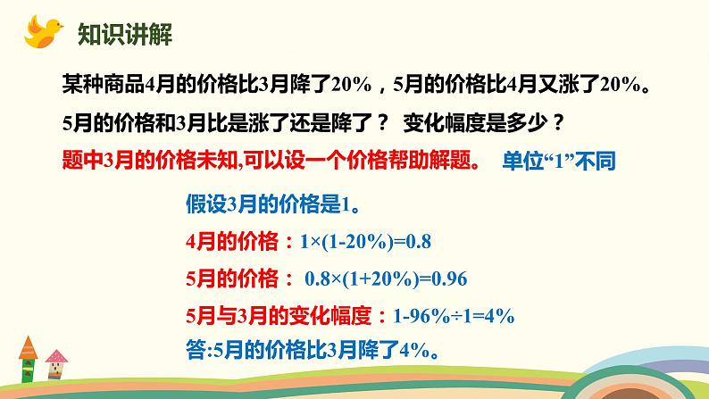 人教版数学六年级上册 6.6《解决变化幅度问题》PPT课件05