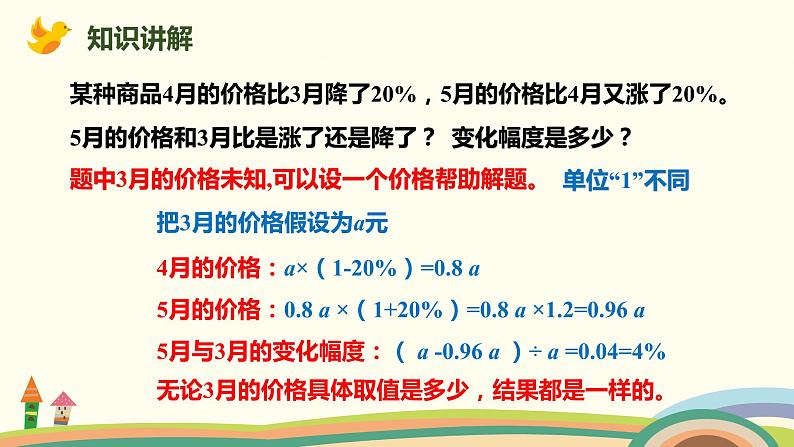 人教版数学六年级上册 6.6《解决变化幅度问题》PPT课件06