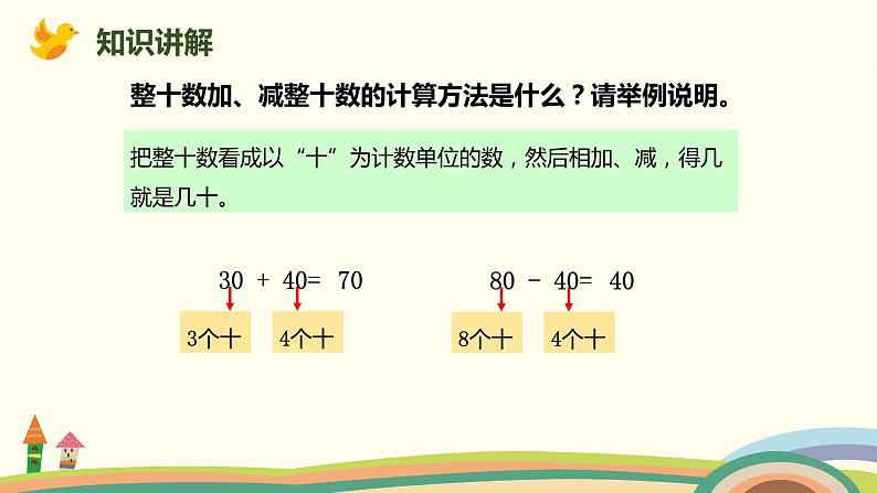 人教版小学数学一年级下册 8.2《100以内的加减法》PPT课件第3页