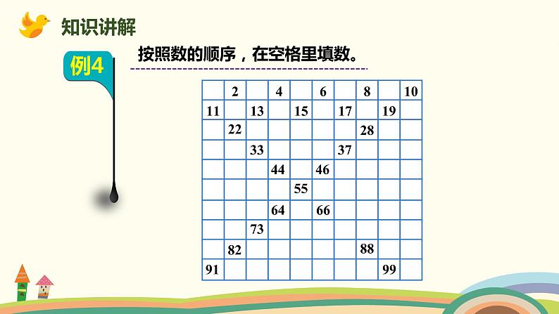 人教版小学数学一年级下册 4.4《数的顺序》PPT课件05