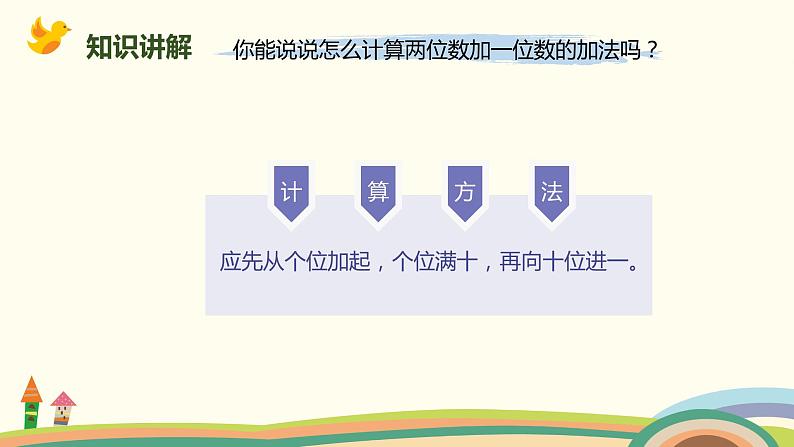 人教版小学数学一年级下册 6.3《两位数加一位数（进位）》PPT课件06