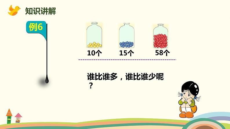 人教版小学数学一年级下册 4.6《比多少》PPT课件第4页