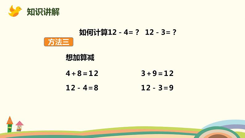 人教版小学数学一年级下册 2.4《十几减5、4、3、2》PPT课件07