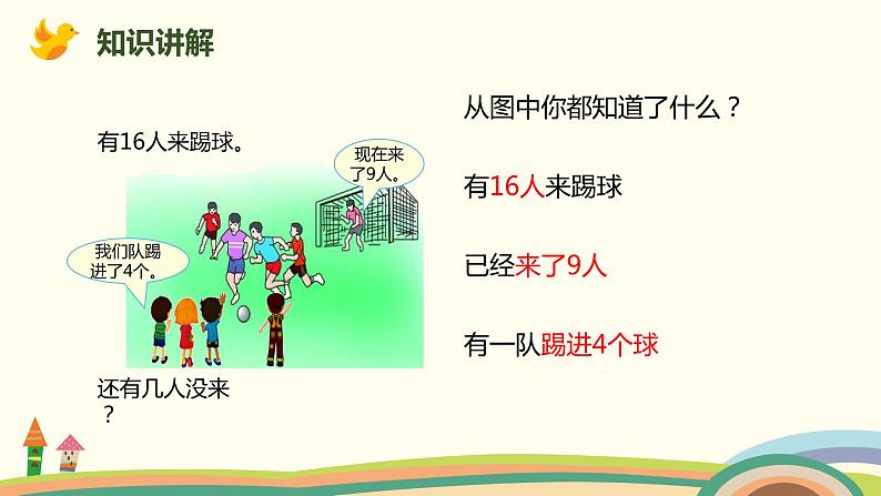 人教版小学数学一年级下册 2.5《解决有多余条件的问题》PPT课件07