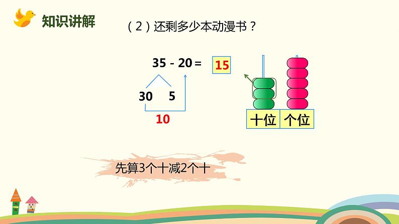 人教版小学数学一年级下册 6.4《两位数减一位数、整十数（不退位）》PPT课件05