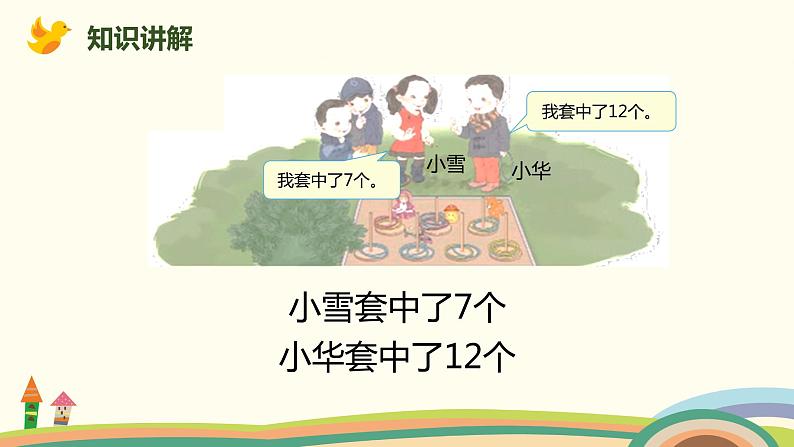 人教版小学数学一年级下册 2.6《解决一个数比另一个数多（少）几的问题》PPT课件05