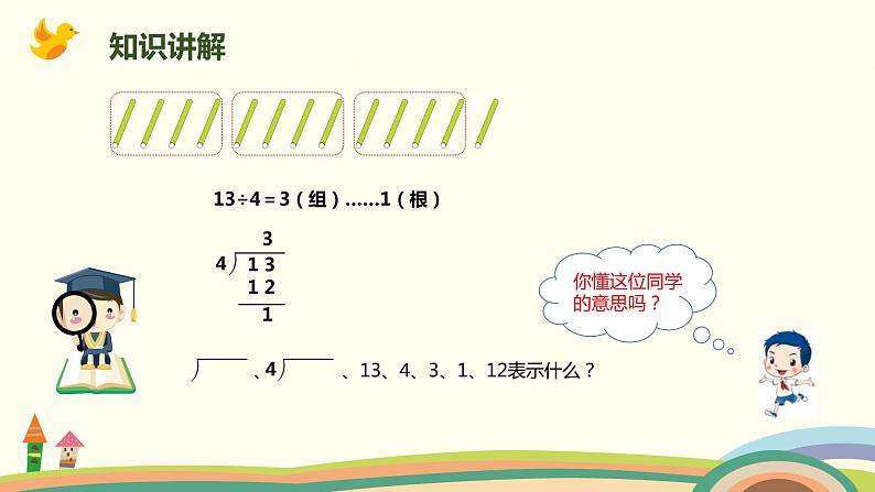 人教版小学数学二年级下册 6.3《有余数除法的竖式计算》PPT课件05