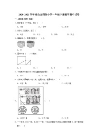 一年级下册数学试题   2020-2021学年下册数学期中试卷   青岛版五四学制（含解析）