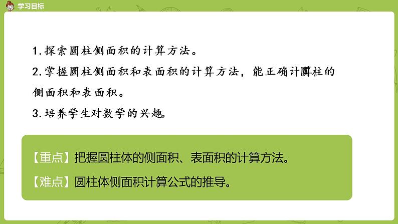 北师大版六年级数学下册 第1单元圆柱与圆锥 圆柱的表面积课时3(PPT课件）第2页