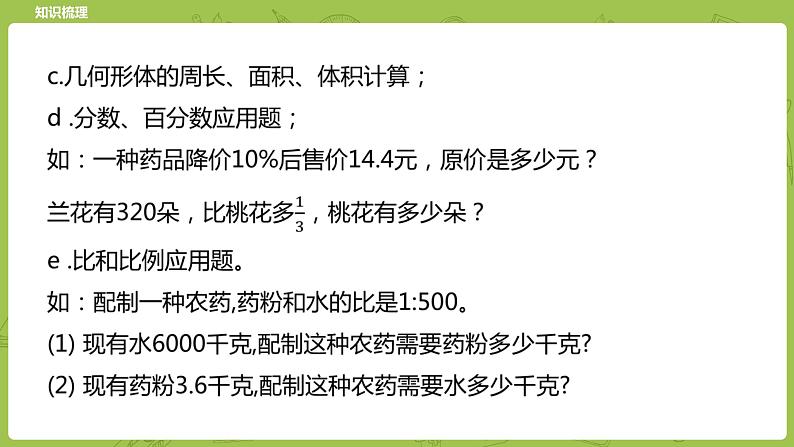 北师大版六年级数学下册 总复习 数与代数 式与方程课时12(PPT课件）08