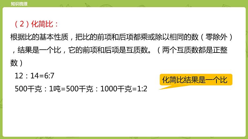 北师大版六年级数学下册 总复习 数与代数 正比例与反比例课时13(PPT课件）第7页