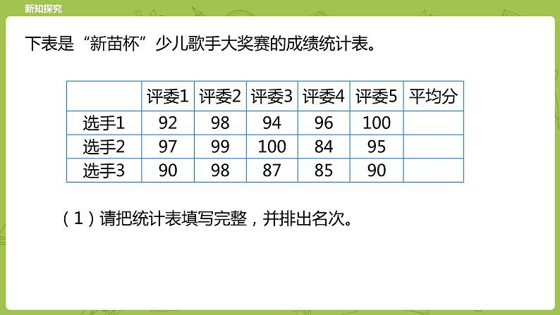 北师大版五年级数学下册 第8单元 数据的表示和分析   平均数的再认识课时4（PPT课件）04