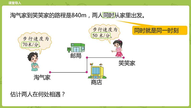 北师大版五年级数学下册 第7单元 用方程解决问题 相遇问题课时2（PPT课件）04