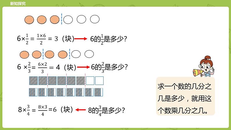 北师大版五年级数学下册 第3单元分数乘法 分数乘法（二）课时3（PPT课件）第8页