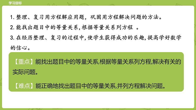 北师大版五年级数学下册 第7单元 用方程解决问题 练习课时3（PPT课件）第2页