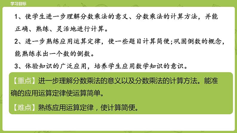 北师大版五年级数学下册 期中复习 分数乘法课时 2（PPT课件）02