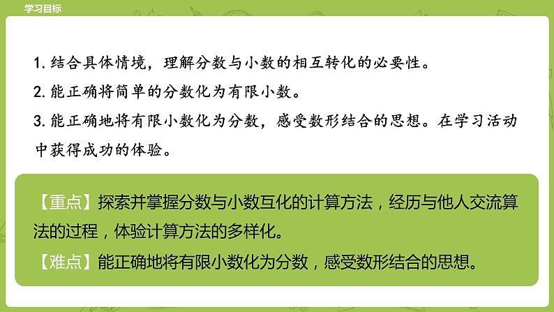 北师大版五年级数学下册 第1单元分数加减法 分数王国” 与“小数王国课时4（PPT课件）02