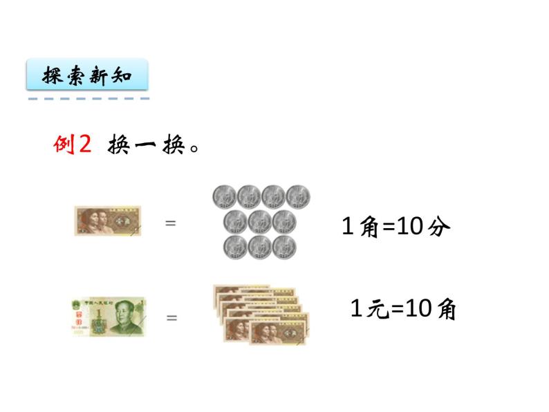 5.1 认识人民币（1）    ppt课件  西师大版小学数学一年级下册05