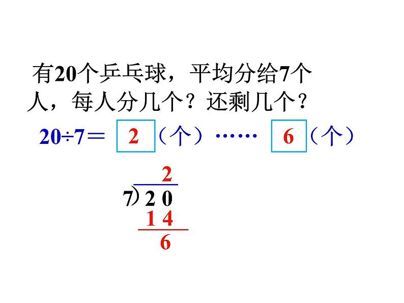 5.2 有余数的除法（2）    ppt课件  西师大版小学数学二年级下册04