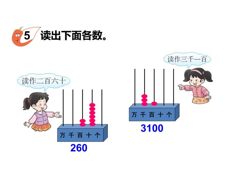 1.4 读数    ppt课件  西师大版小学数学二年级下册04