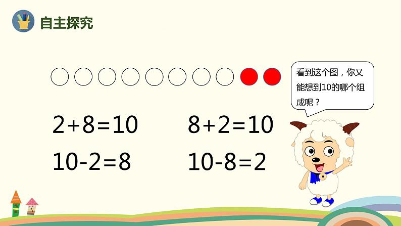 人教版数学一年级上册 5.10《10的加减法》PPT课件05