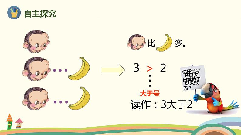 人教版数学一年级上册 3.2《5以内数的大小比较》PPT课件第5页