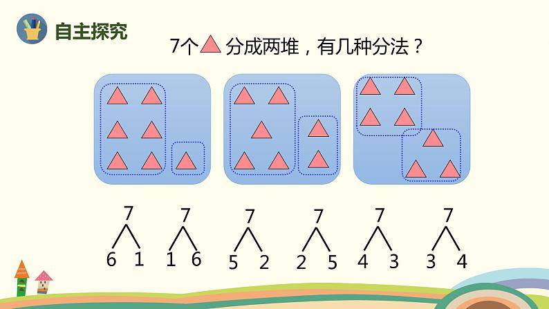 人教版数学一年级上册 5.2《6、7的组成》PPT课件第4页