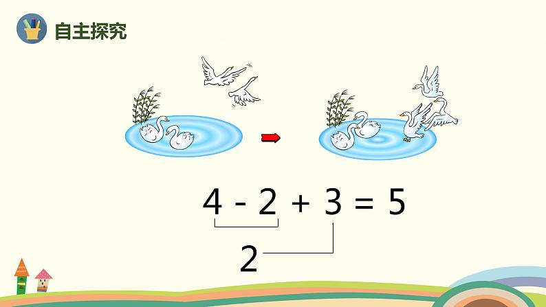 人教版数学一年级上册 5.12《加减混合》PPT课件第4页