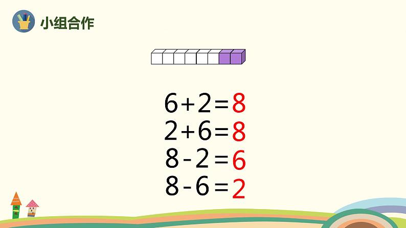 人教版数学一年级上册 5.7《8、9的加减法》PPT课件05