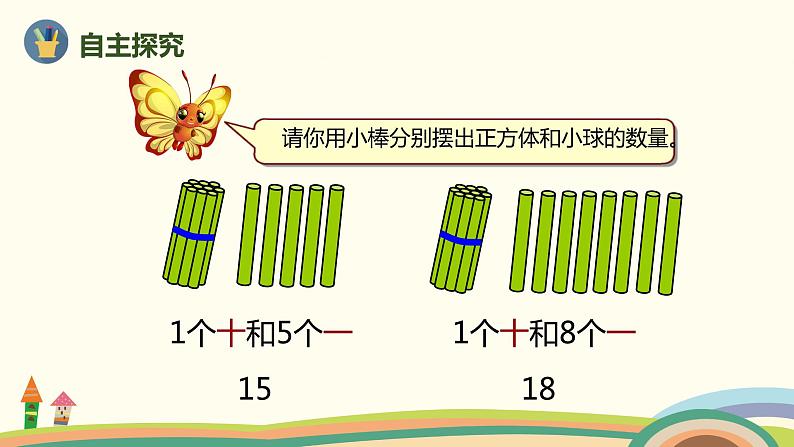 人教版数学一年级上册 6.1《11~20各数的认识》PPT课件第4页