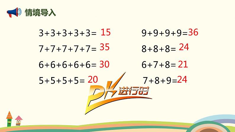 人教版数学二年级上册 4.2《5的乘法口诀》PPT课件第2页