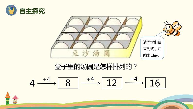 人教版数学二年级上册 4.3《4的乘法口诀》PPT课件03