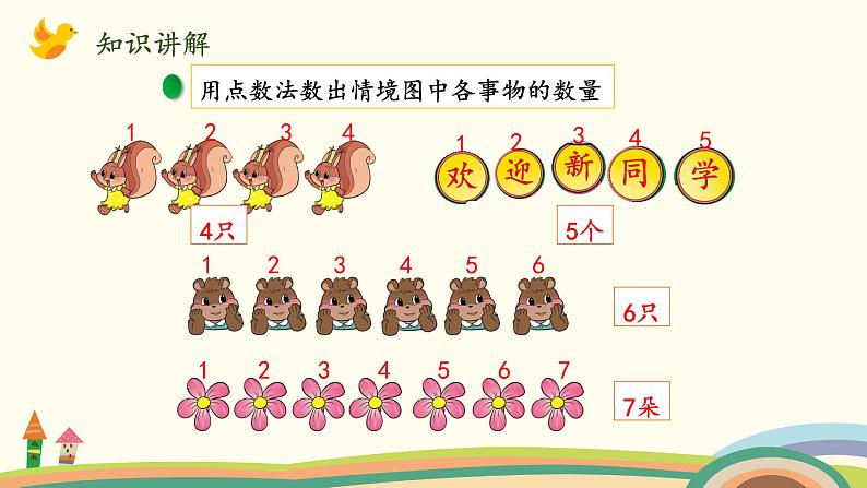 北师大版数学一年级上册 《可爱的校园》PPT课件第6页