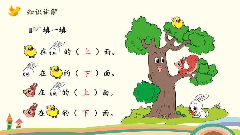 北师大版数学一年级上册 5.2《上下》PPT课件05