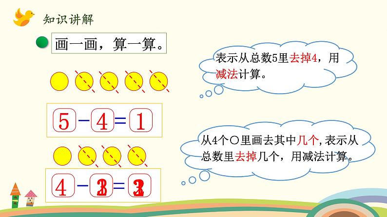 北师大版数学一年级上册 3.3《还剩下多少(认识减法)》PPT课件第6页