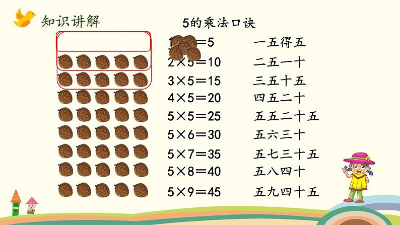 北师大版数学二年级上册 5.1《数松果》PPT课件06