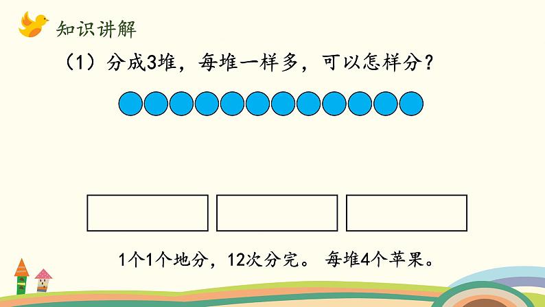 北师大版数学二年级上册 7.2《分苹果》PPT课件04