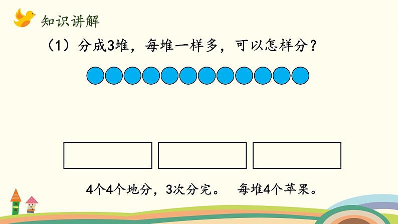 北师大版数学二年级上册 7.2《分苹果》PPT课件06