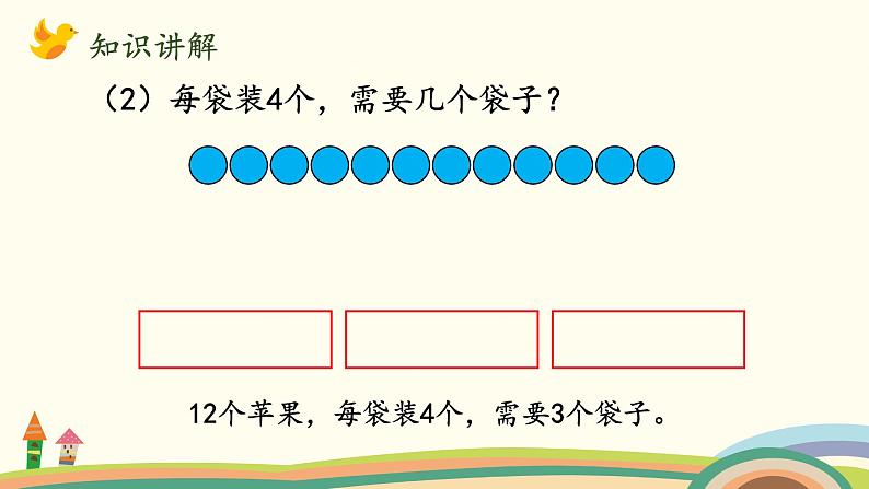 北师大版数学二年级上册 7.2《分苹果》PPT课件07