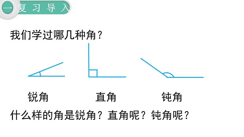 人教版四年级小学数学下册课件第5单元第3课时 三角形的分类第2页