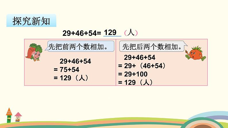 苏教版数学四年级下册 6.2《 应用加法运算律进行简便运算》PPT课件04