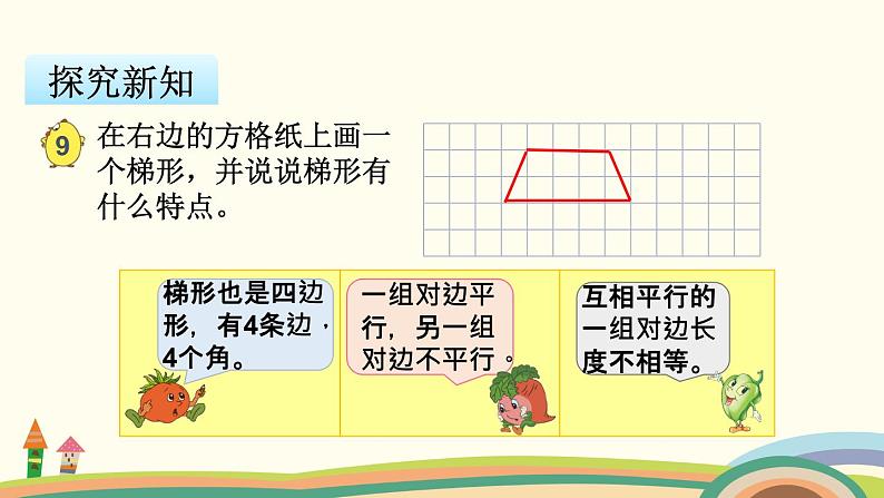 苏教版数学四年级下册 7.7《 认识梯形和等腰梯形 》PPT课件第4页